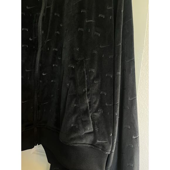 Nike Air Velour 2pc Allover Logo Track Suit Zip Jacket Mid Rise Pants 3x - Picture 5 of 14